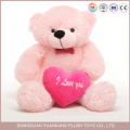 Recuerdo personalizado de San Valentín, 12 pulgadas Cute Pink Bear Teddy